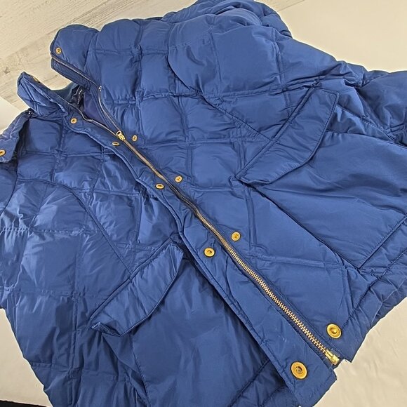 LANDS END Goose Down Puffer Jacket Blue Quilted Full Zip WOMEN'S PLUS SIZE 3X - Picture 10 of 16